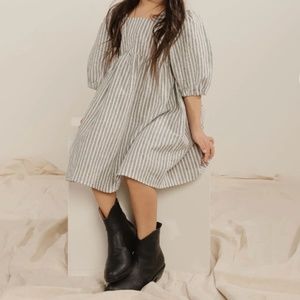 Rylee + Cru | Gretta Dress in Railroad Stripe 18-24M